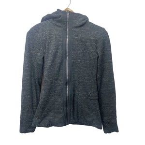 Athleta Coat Small Women’s Black With Gray